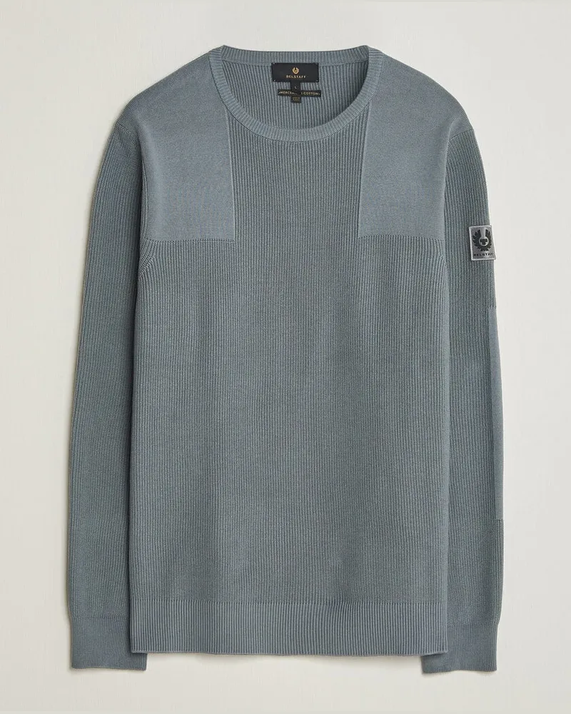 Belstaff Commander Knitted Crew Neck Atlantic Grey Grau