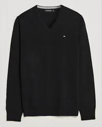 J.Lindeberg Lymann True Merino V-Neck Pullover Black Schwarz