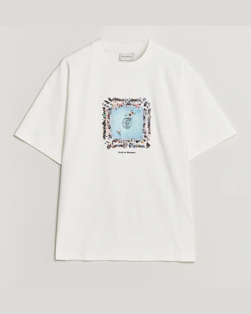 Drôle de Monsieur Boxers Ring T-Shirt Off White Weiß