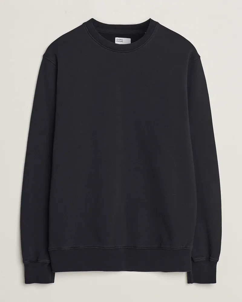 COLORFUL STANDARD Classic Organic Crew Neck Sweat Deep Black Schwarz