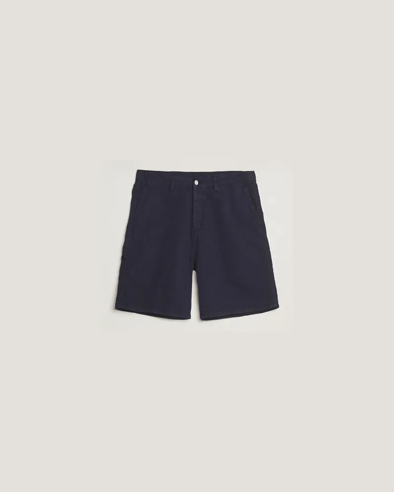 Carhartt WIP Walter Single Knee Cotton/Linen Short Dark Navy Blau