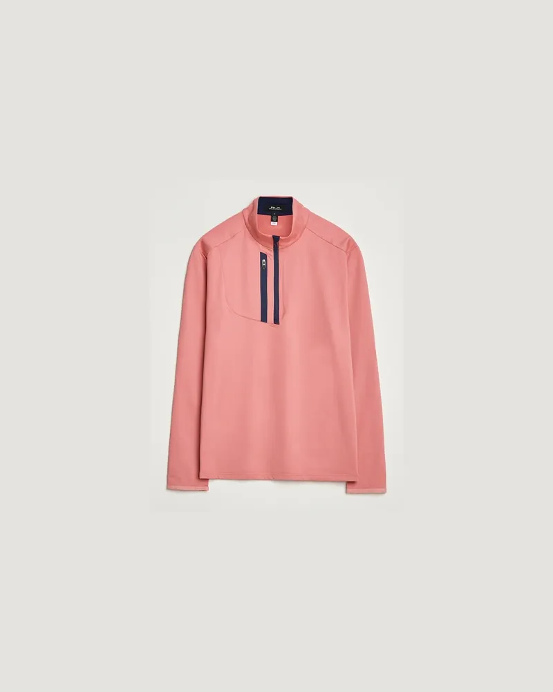 Ralph Lauren Luxury Jersey Half Zip Desert Rose Rosa