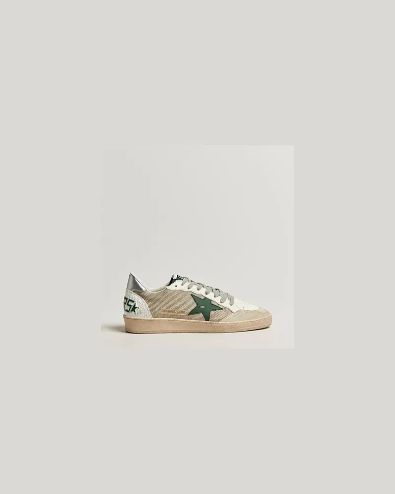 Golden Goose Ball Star Sneakers White/Green Weiß