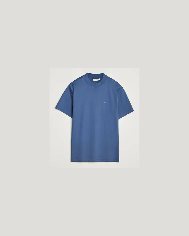 J.Lindeberg Ace Mock Neck T-Shirt Vintage Indigo Blau