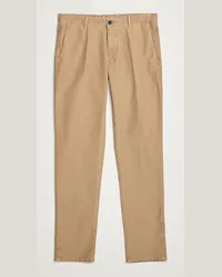 Incotex Slim Fit Garment Dyed Slacks Beige