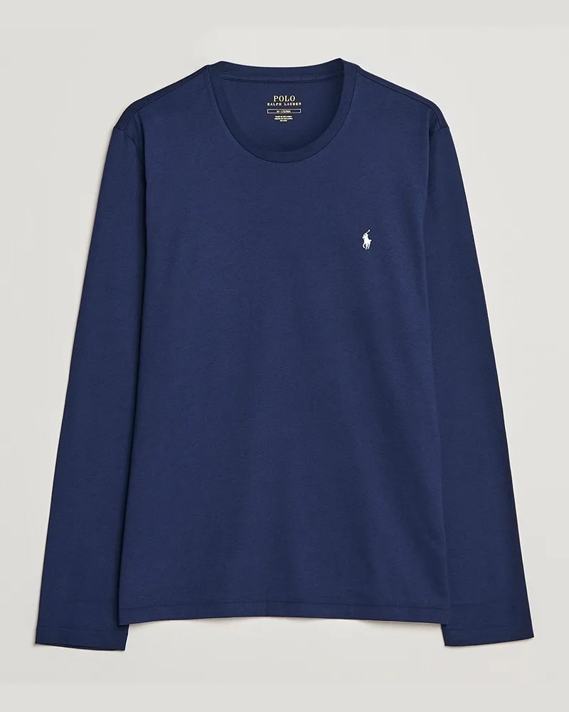 Ralph Lauren Liquid Cotton Long Sleeve Crew Neck T-Shirt Cruise N Blau