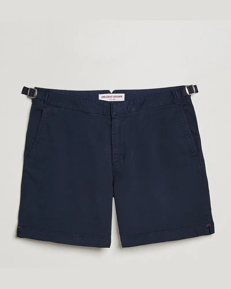 Orlebar Brown Bulldog Cotton Stretch Twill Shorts Dark Navy Blau
