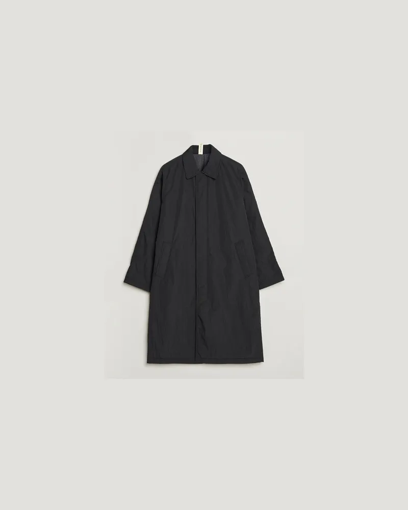 Sunflower Relaxed Nylon Coat Black Schwarz