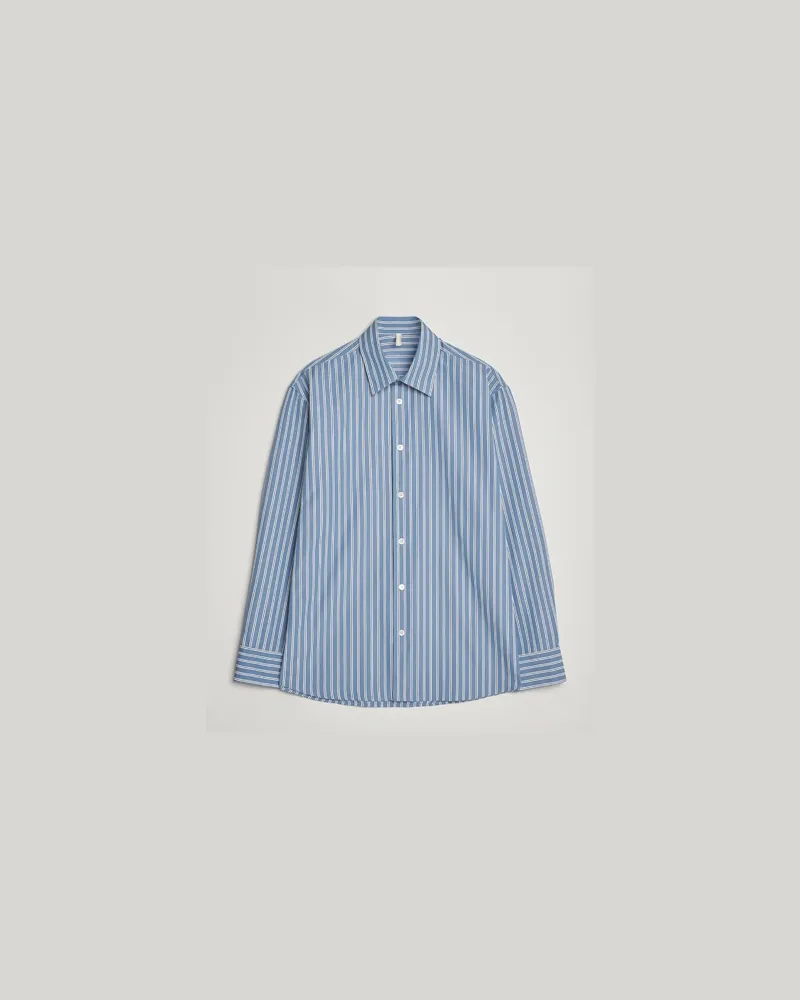 Sunflower Day Shirt Blue Stripe Blau