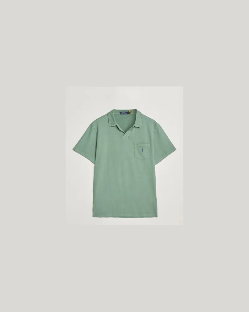 Ralph Lauren Johnny Cotton/Linen Polo Fatigue Grün