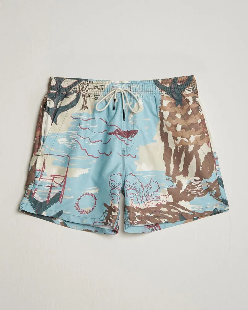 OAS Printed Swimshorts Montara Mehrfarbig