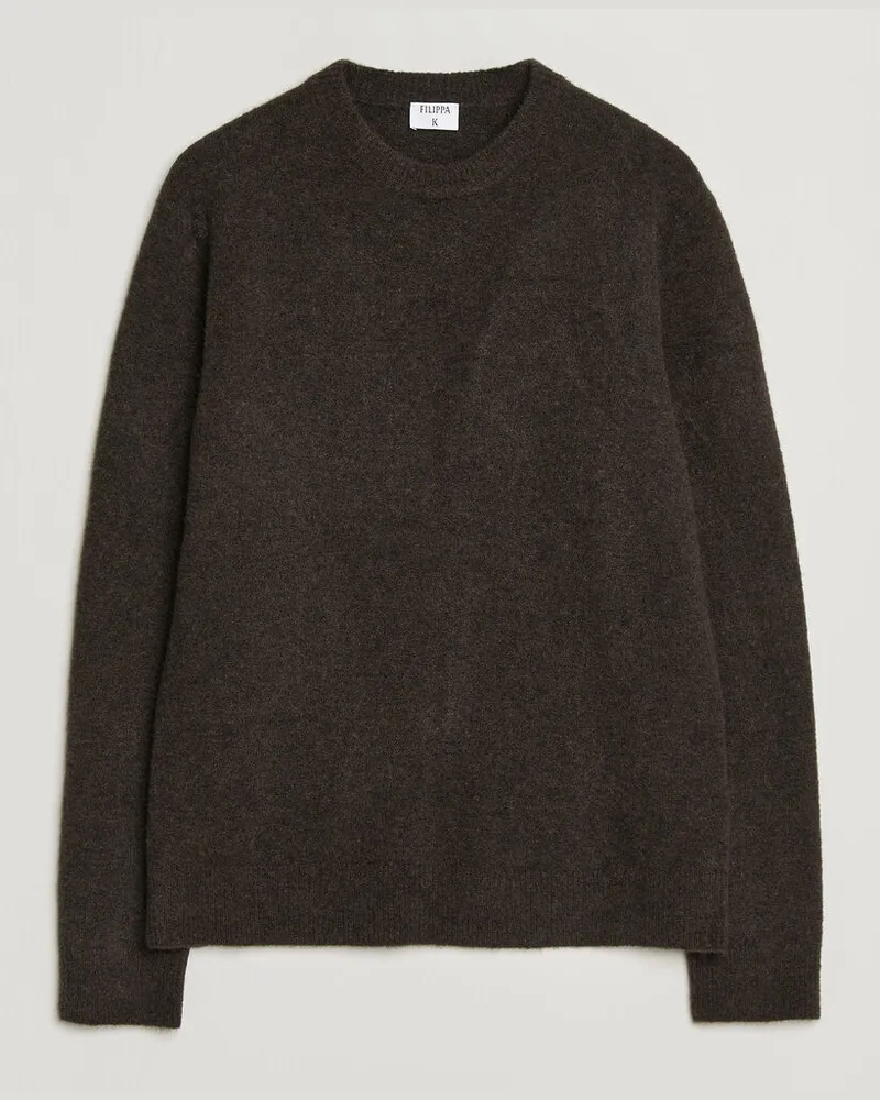 Filippa K Yak Knitted Sweater Golden Brown Braun