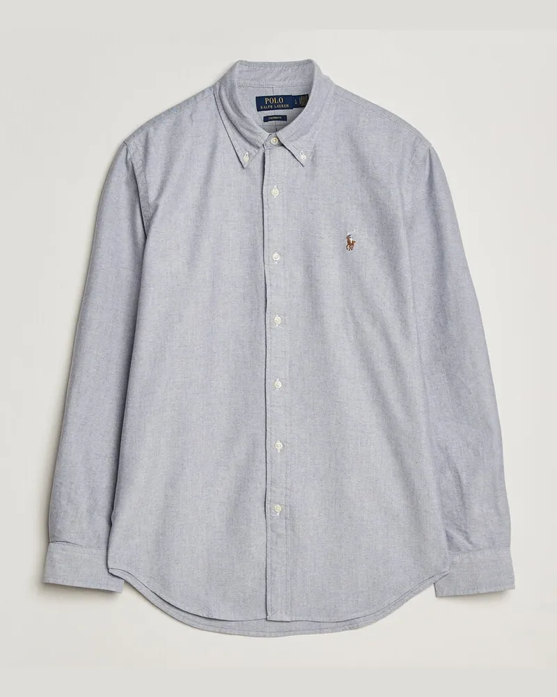 Ralph Lauren Custom Fit Oxford Shirt Navy Blau