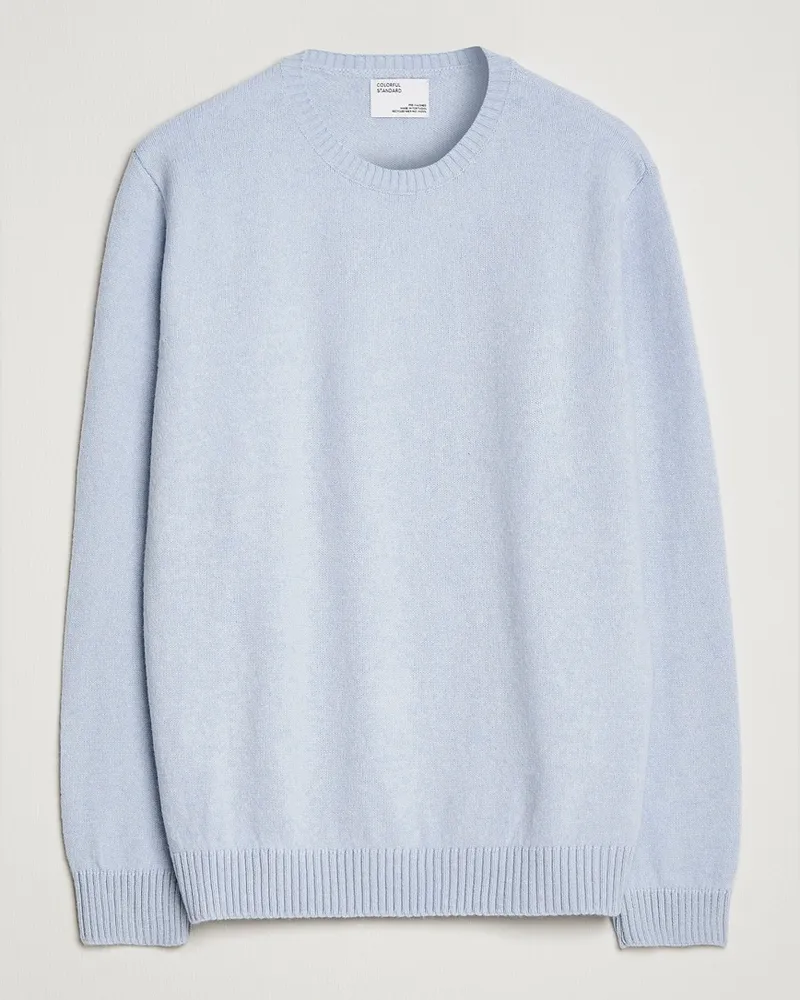 COLORFUL STANDARD Classic Merino Wool Crew Neck Polar Blue Blau