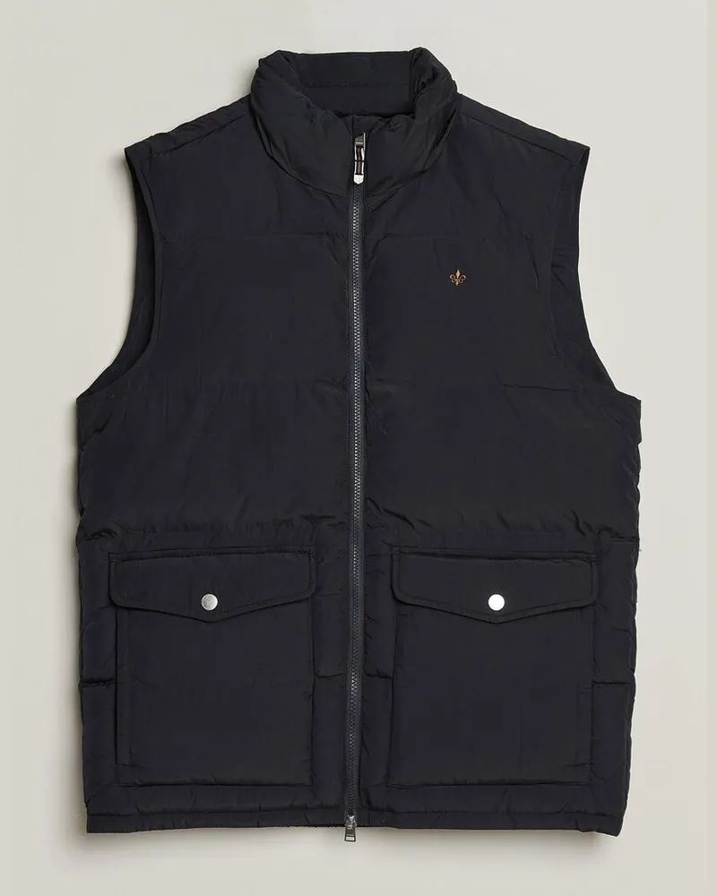 Morris Lennox Puffer Vest Blue Blau