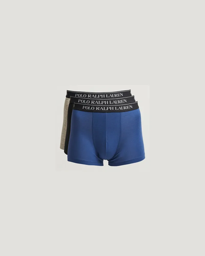 Ralph Lauren 3-Pack Trunk Black/Grey/Royal Blue Schwarz