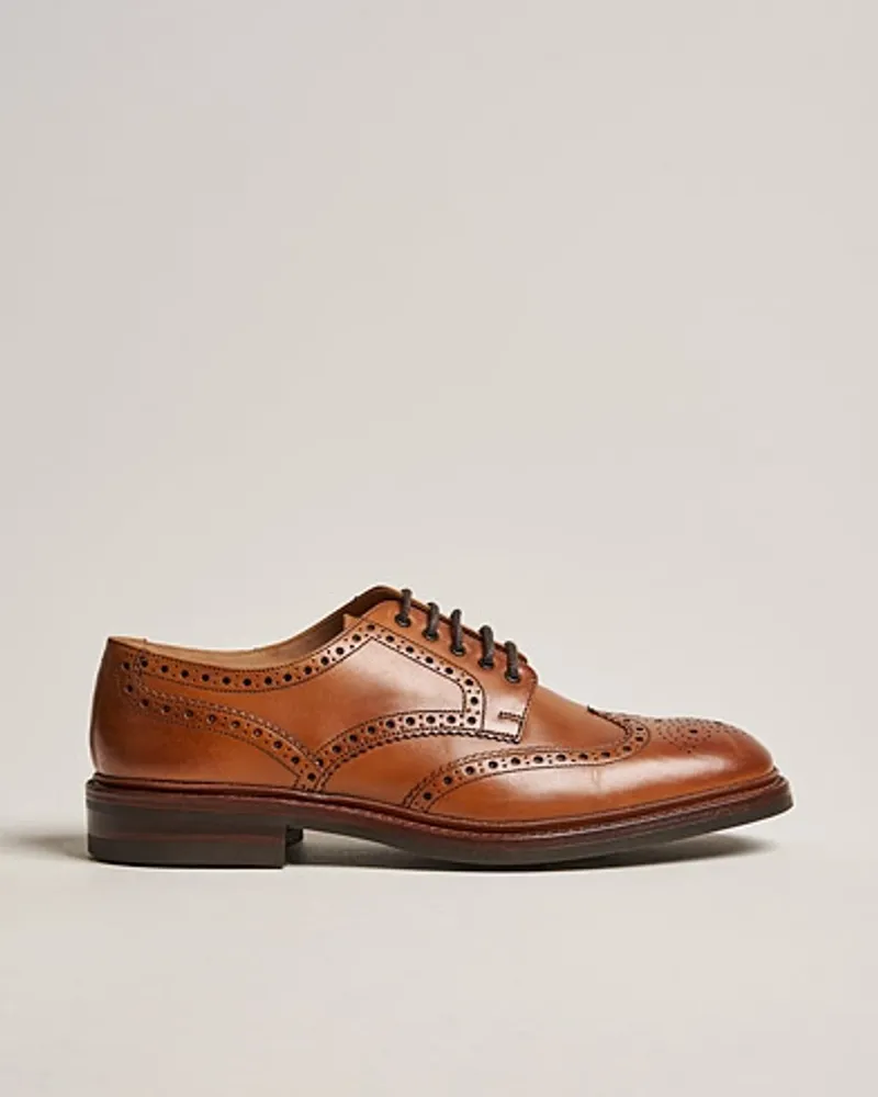 Loake 1880 Chester Dainite Brogue Tan Burnished Calf Braun