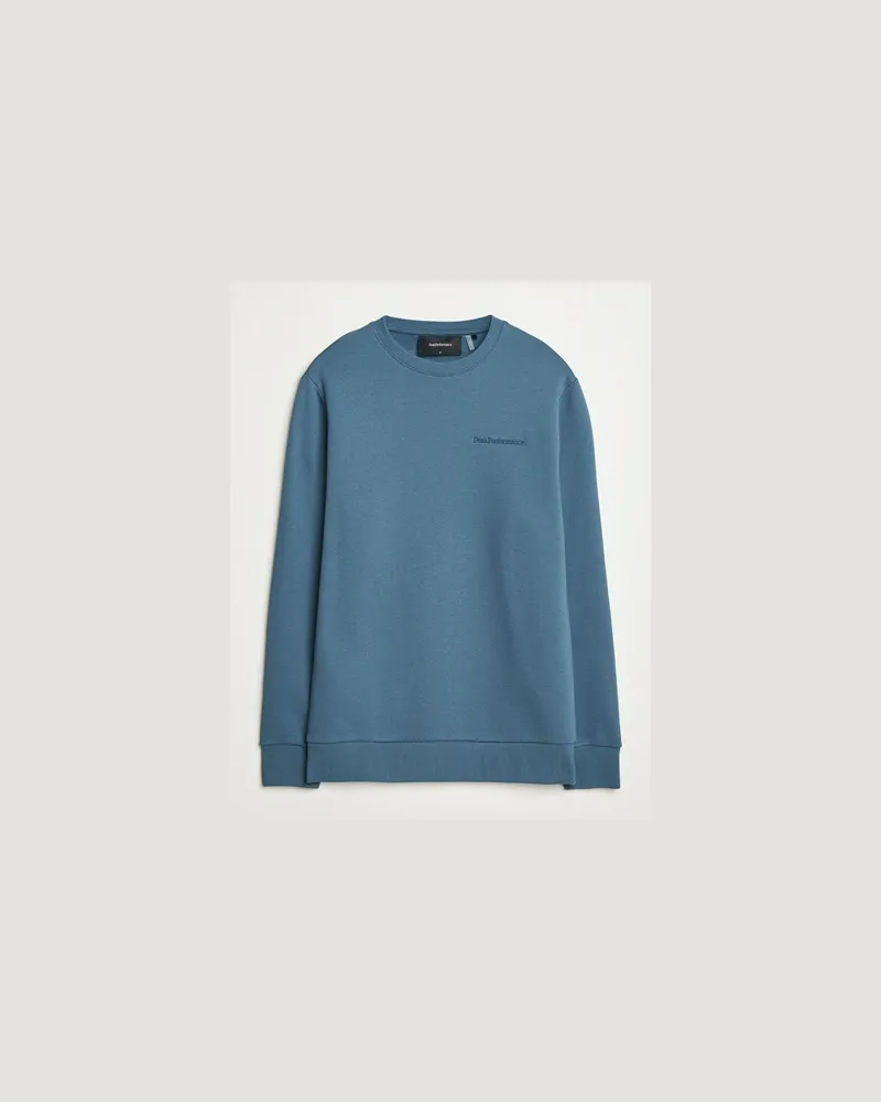 Peak Performance Original Crew Neck Sweatshirt Mountain Lake Blau