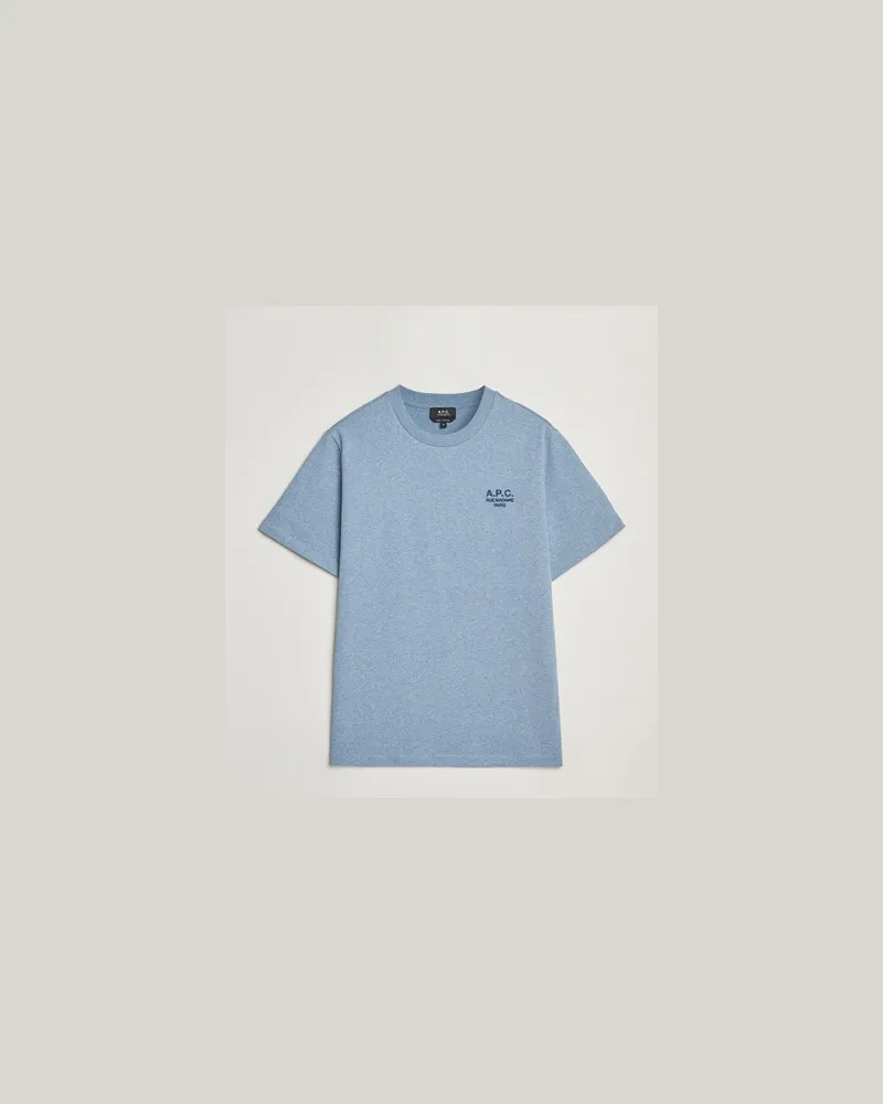 A.P.C. Rue Madame T-Shirt Blue Melange/Navy Blau