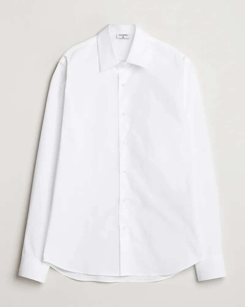 Filippa K Slim Cotton Stretch Shirt White Weiß