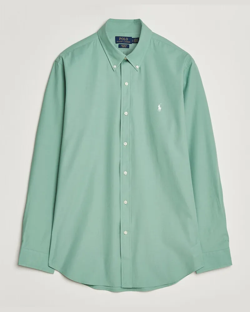Ralph Lauren Custom Fit Poplin Shirt Faded Mint Grün