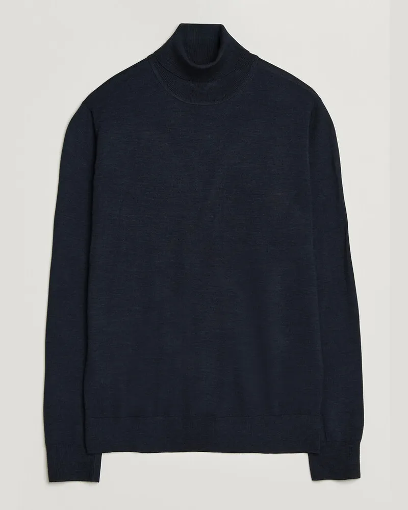 Tiger of Sweden Nevile Extra Fine Merino Polo Light Ink Blau