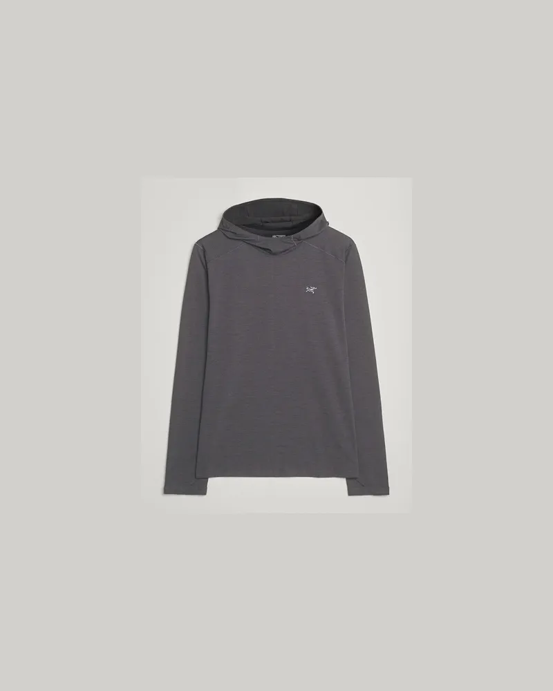 Arc'teryx Cormac Hoodie Black Heather Schwarz