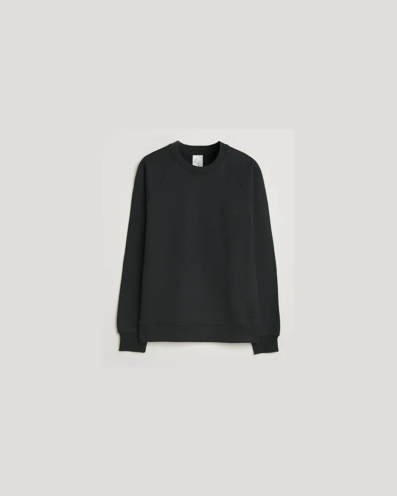 Nudie Jeans Palle Logo Crew Neck Sweatshirt Black Schwarz