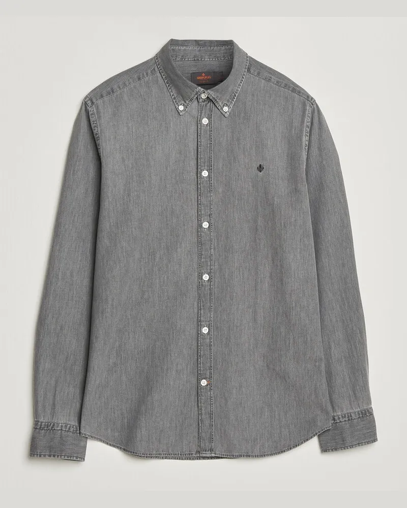 Morris Light Denim Shirt Grey Grau