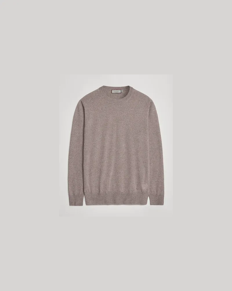 Canali Merino Wool Crew Neck Beige Beige