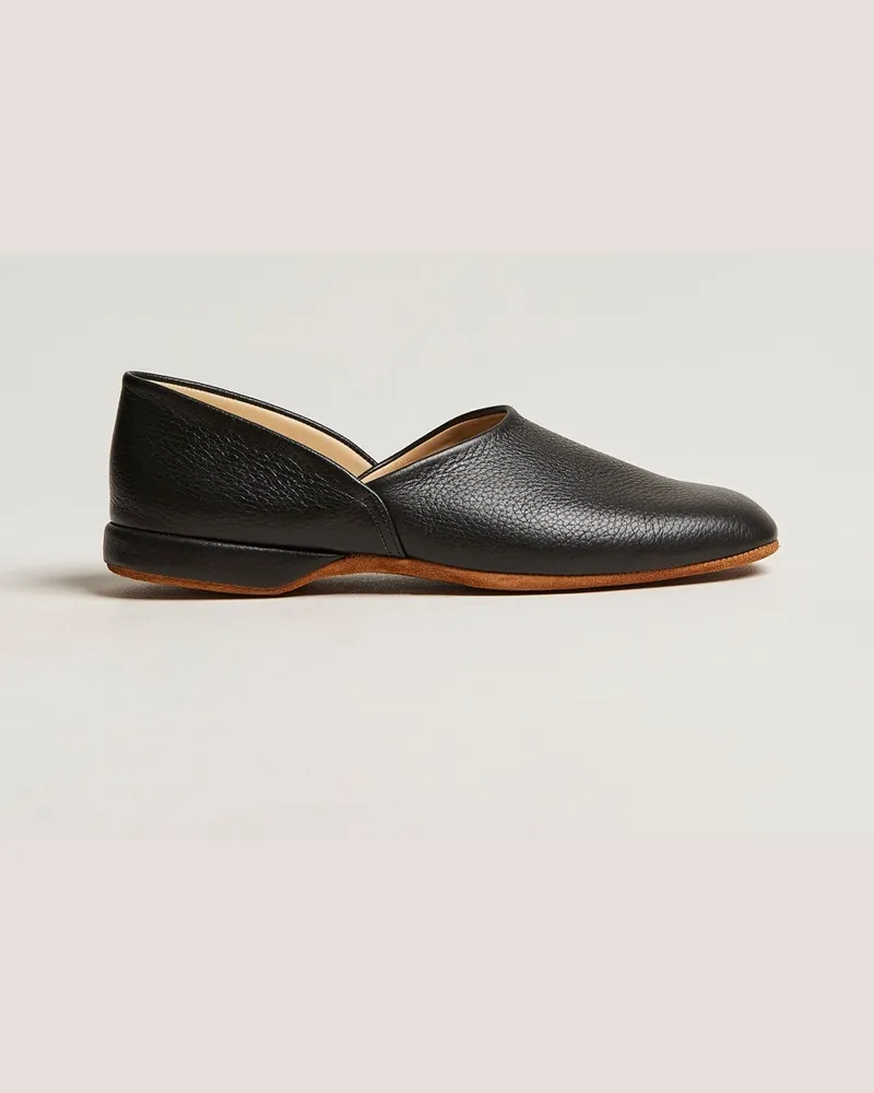 Crockett & Jones Grecian Home Slipper Black Schwarz