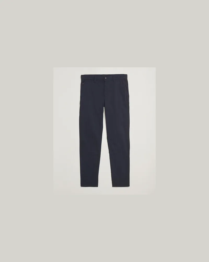 HUGO BOSS Tapered Fit Cotton Chinos Dark Blue Blau