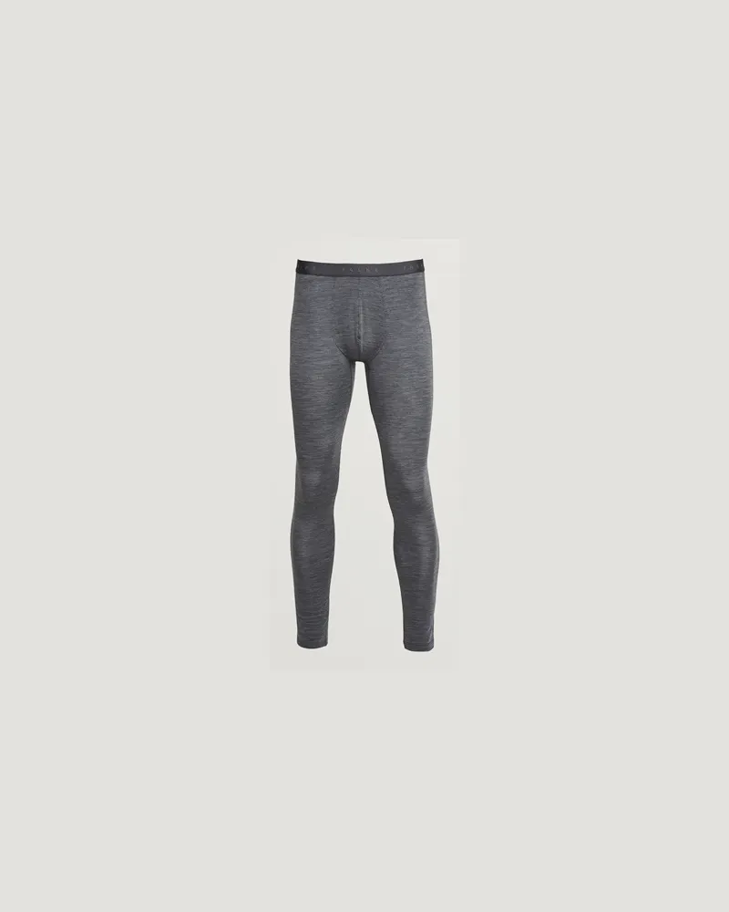 Falke Clima Wool Long Tights Dark Grey Heather Grau