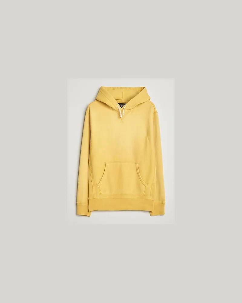 RRL Hooded Sweatshirt Campus Yellow Gelb