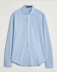 Ralph Lauren Baumwoll Piquet Shirt Light Blue Blau