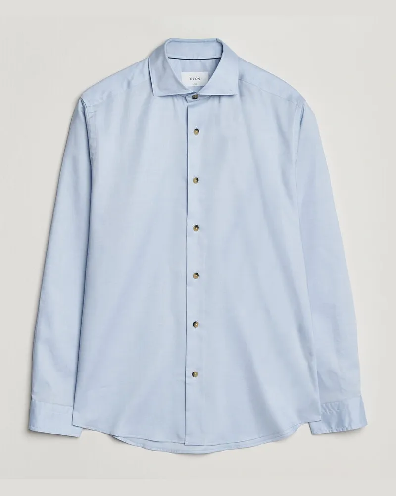 Eton Signature Oxford Shirt Light Blue Blau