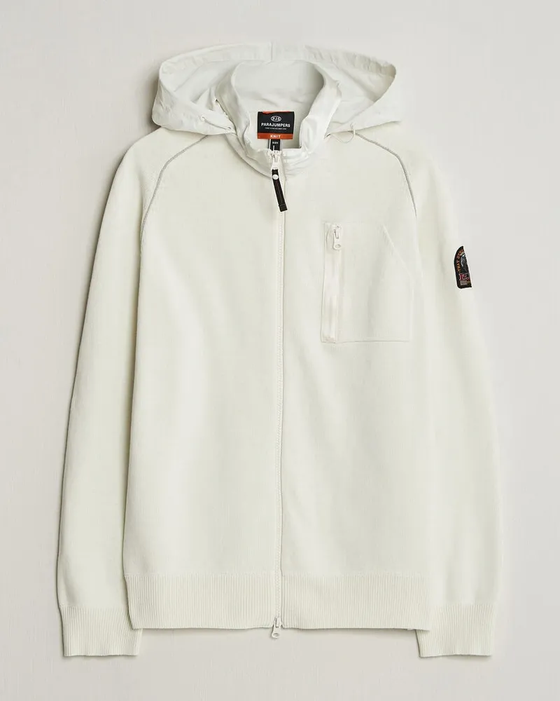 Parajumpers Bargany Rescue Knitted Hybrid Jacket Star White Weiß