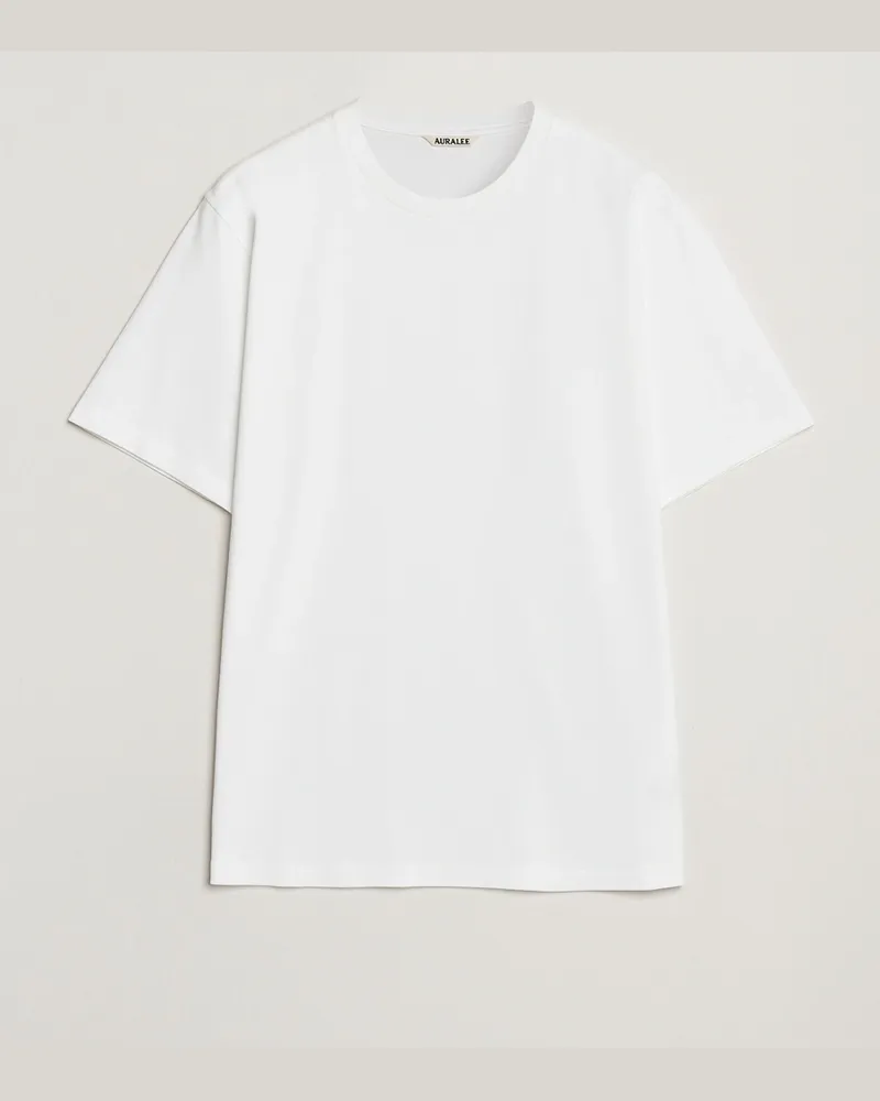 AURALEE Luster Plating T-Shirt White Weiß