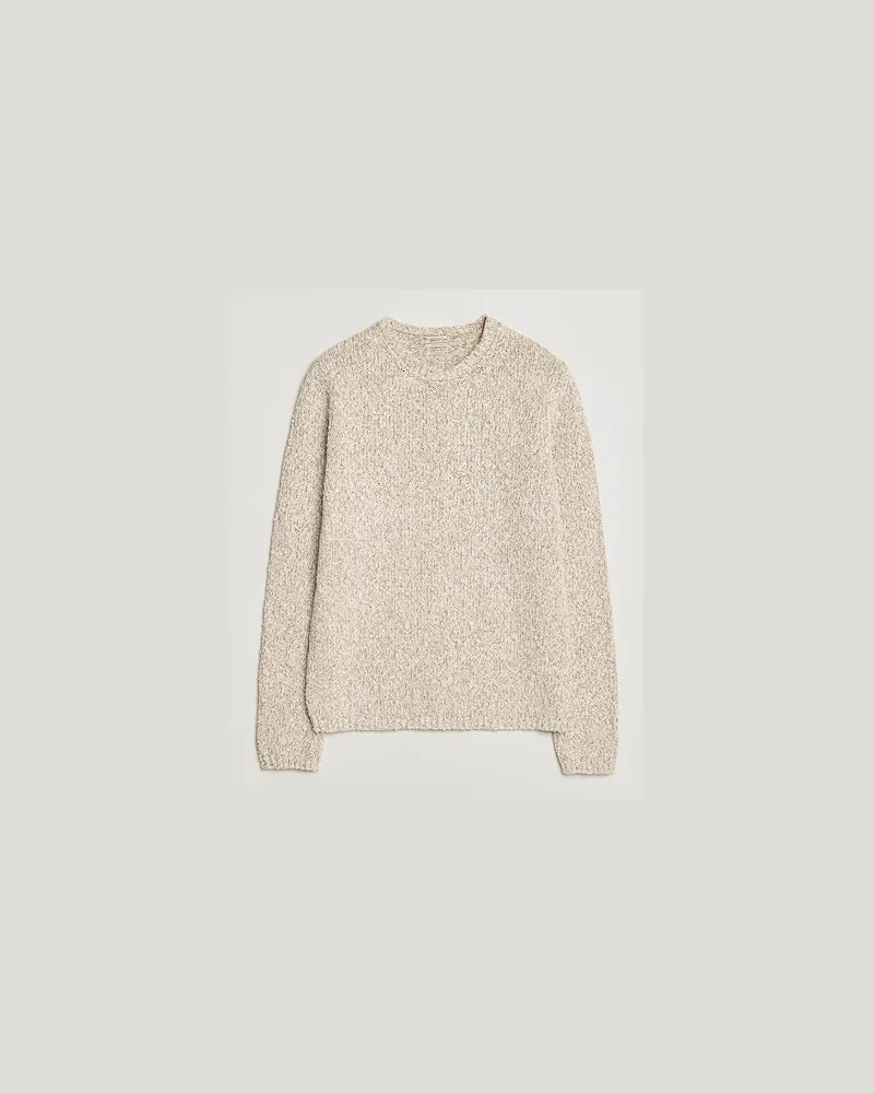 Massimo Alba Cotton Boucle Sweater Bronze Beige