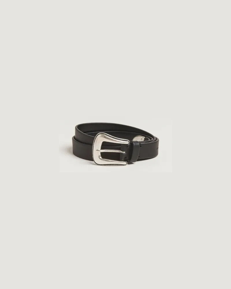 Tiger of Sweden Ecus Western Leather Belt Black Schwarz