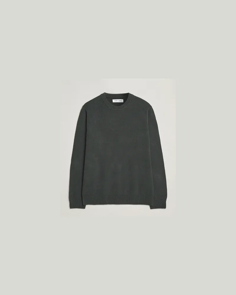 Samsøe & Samsøe Isak Knitted Crew Neck Dark Evergreen Grün