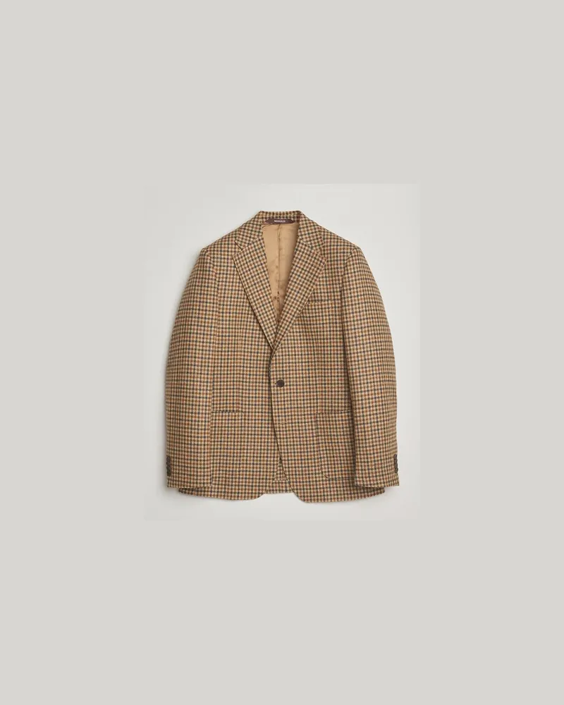 Morris Wool Sport Check Jacket Brown Braun