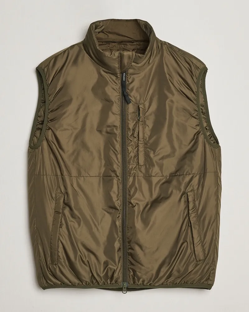 ASPESI Jil Padded Vest Dark Military Grün