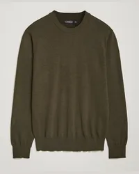 J.Lindeberg Keane Merino Rundhalspullover Sweater Forest Green Grün