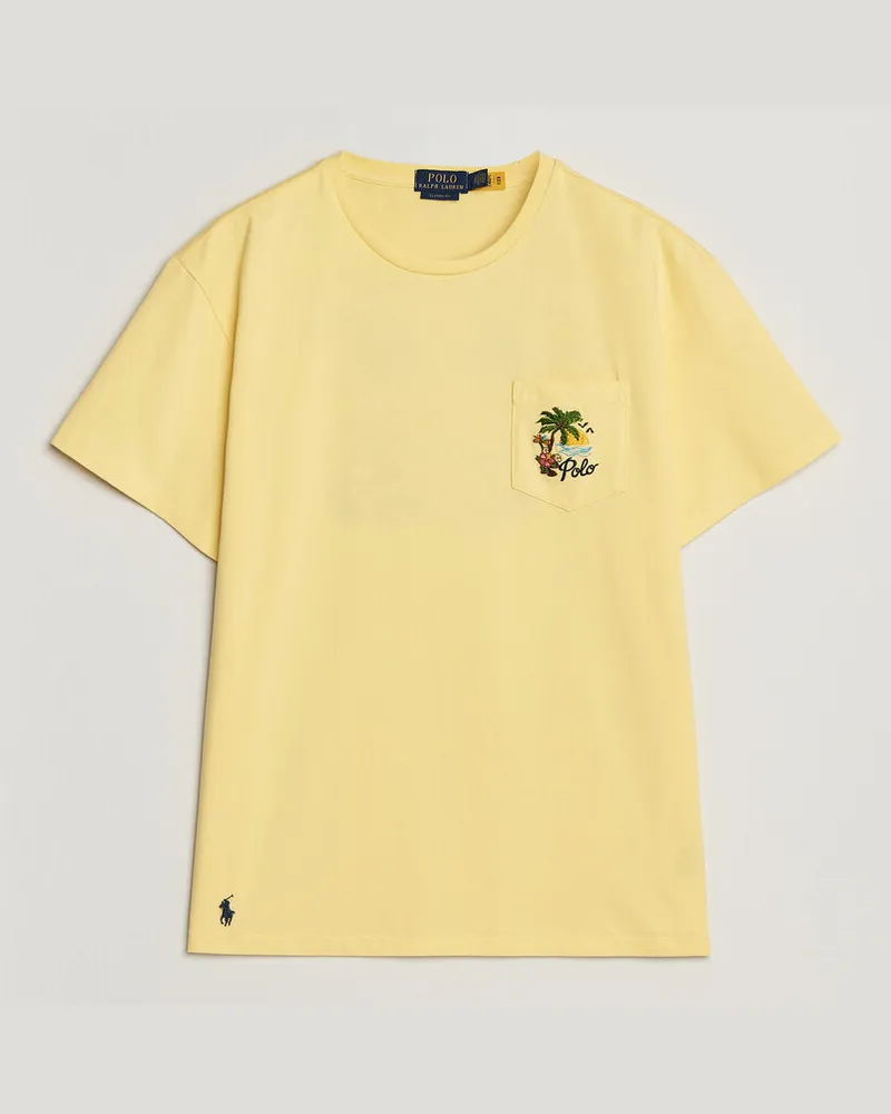 Ralph Lauren Jersey Printed T-Shirt Resort Gold Gelb