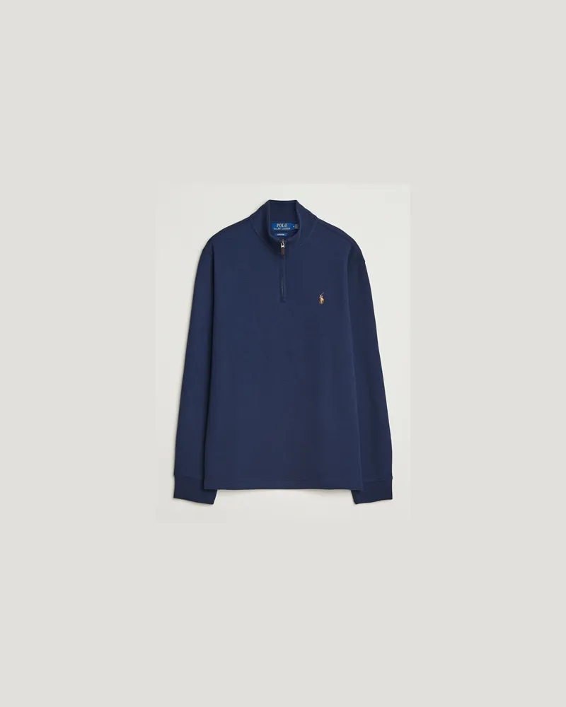 Ralph Lauren Polo Ralph Lauren Double Knitted Half Zip Cruise Nav Blau