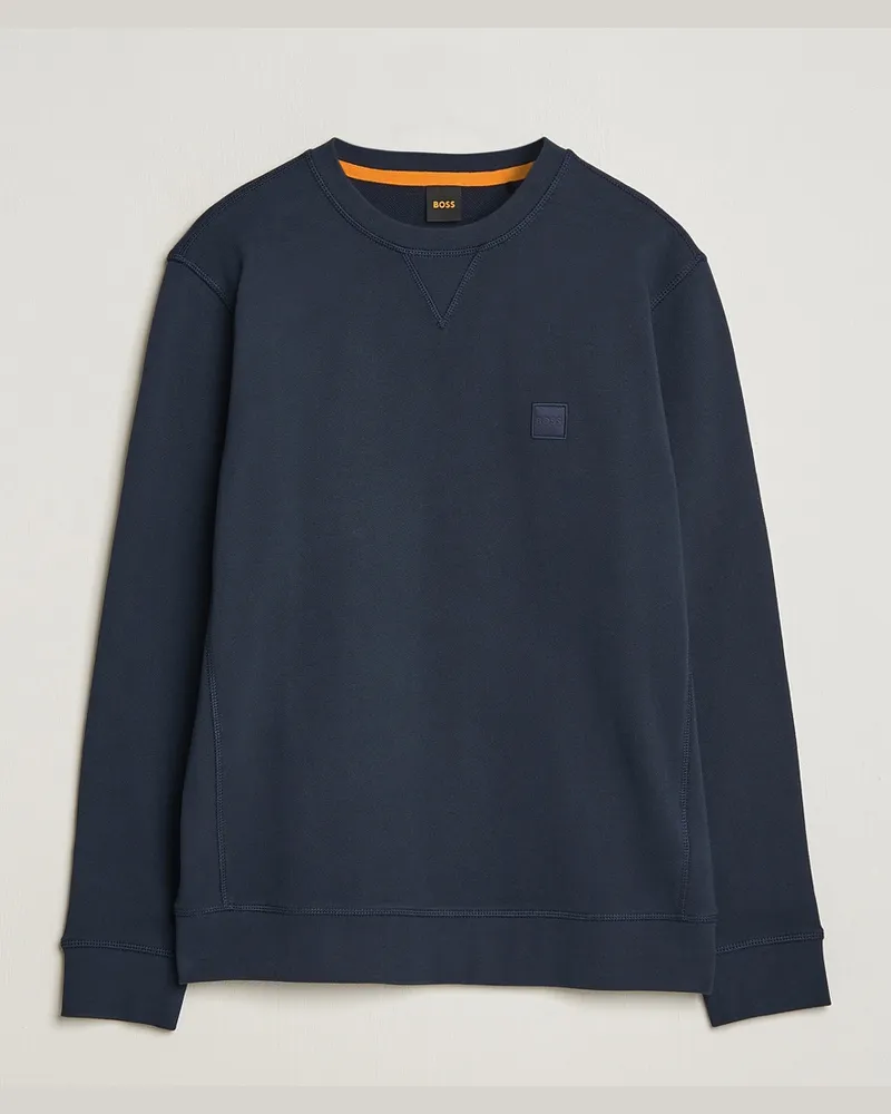 HUGO BOSS Westart Logo Sweatshirt Dark Blue Blau