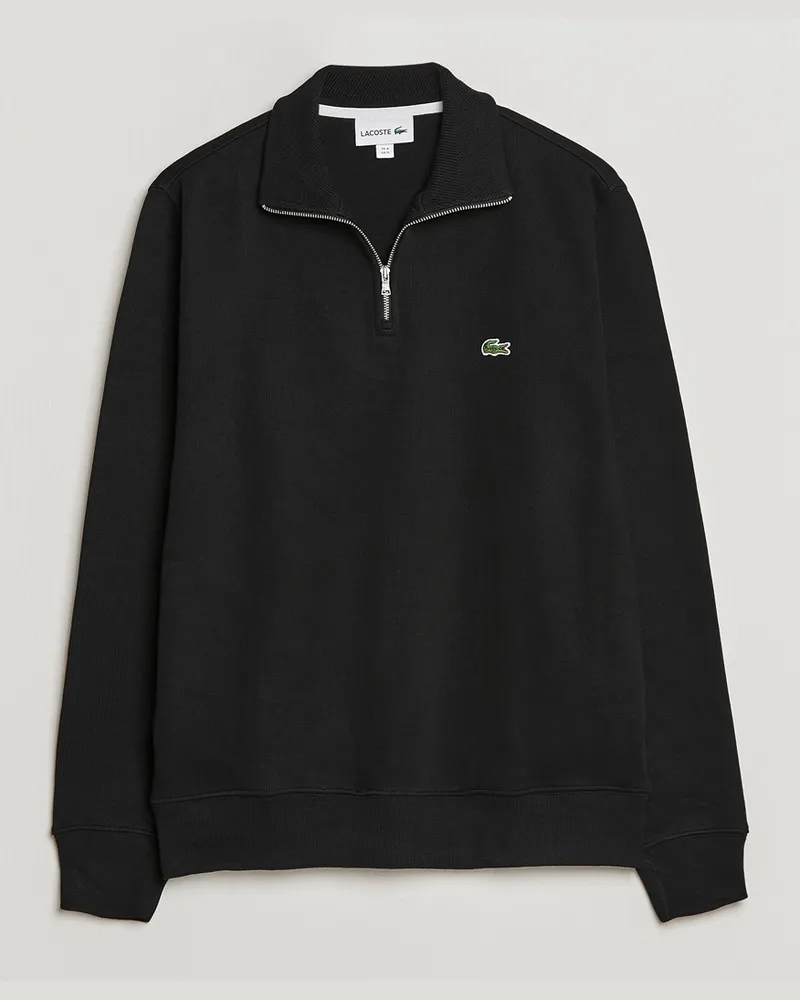 Lacoste Rib Interlock Half Zip Black Schwarz
