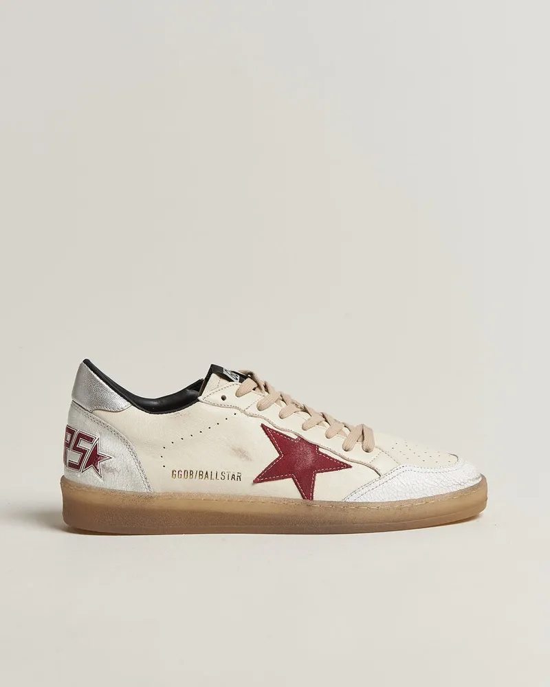 Golden Goose Ball Star Sneakers White/Red Weiß