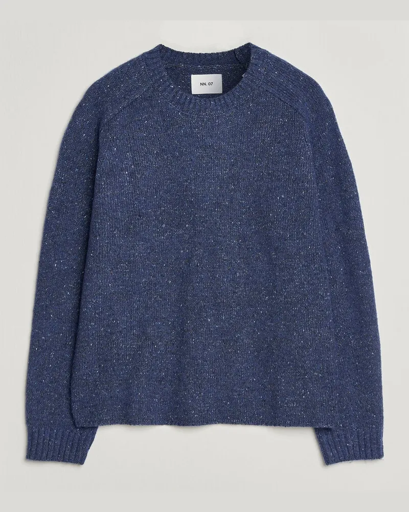 NN 07 Jim Neps Wool Knitted Sweater Blue Ignition Blau